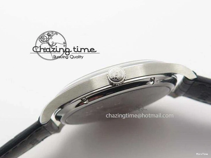 MIROTIME 0425 Portuguese IW545407 Black Dial ZF 1:1 Best Edition On Dark Blue Leather Strap DailyWear 7337